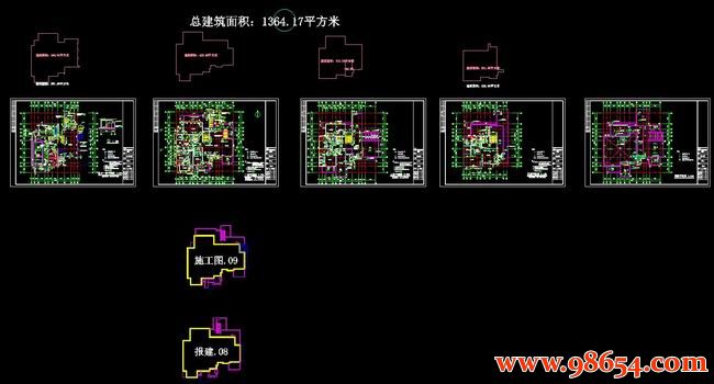 [北京]某三层流水别墅建筑施工图全套预览图