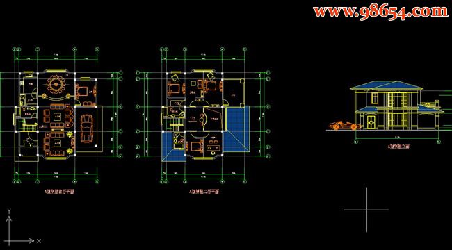 两层A型别墅设计图全套预览图