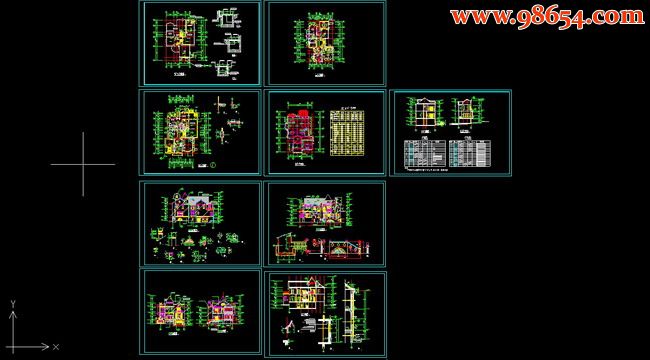 两层带地下室独体别墅建筑图纸全套预览图