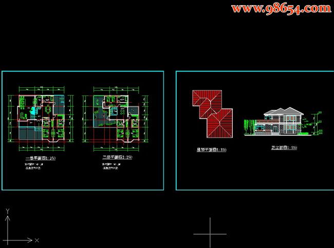 两层5室3厅6卫别墅式办公接待中心全套预览图