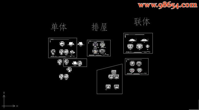 独栋+排屋别墅方案(介绍单套)全套预览图