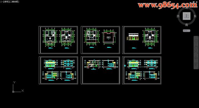 三层别墅CAD图纸全套预览图