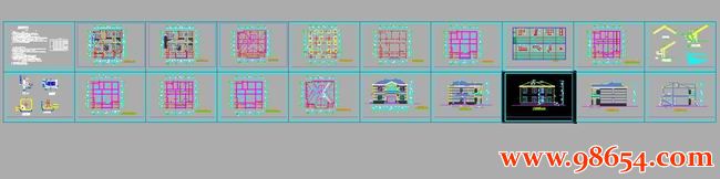 首层面积193平方米2层别墅建筑施工图全套预览图