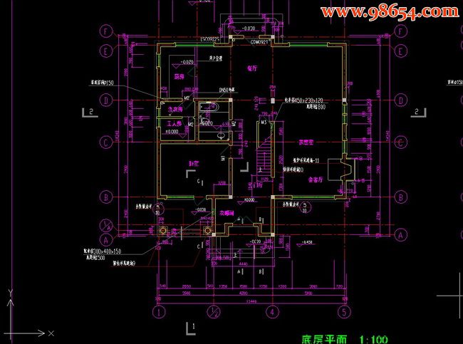 自建房别墅设计方案一楼平面图