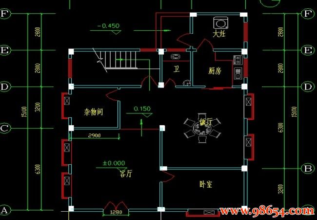 首层面积157平方米三层别墅设计图一楼平面图