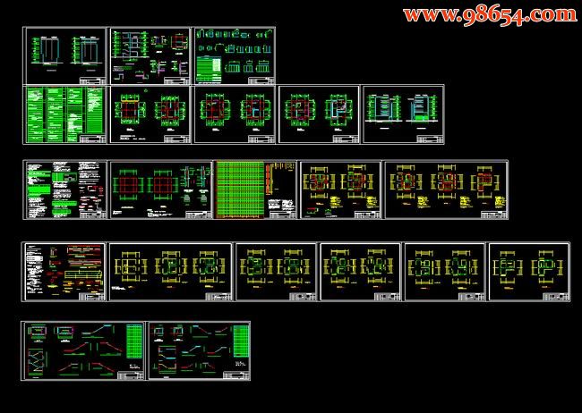四层私宅全套施工图全套预览图