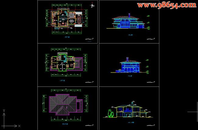 别墅施工图A-07全套预览图