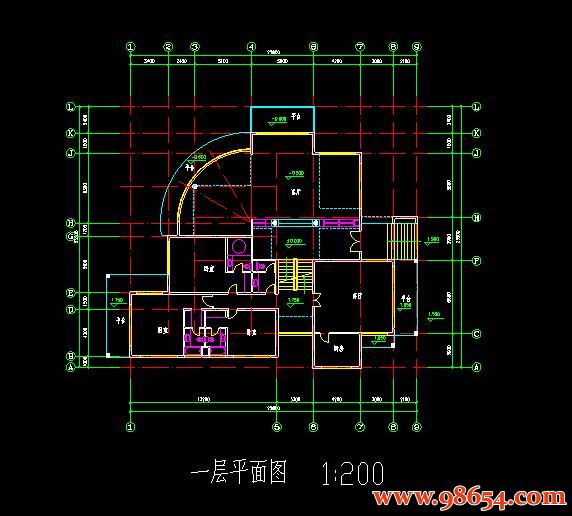 首层面积606平方米2层带地下室独栋现代别墅图纸一楼平面图