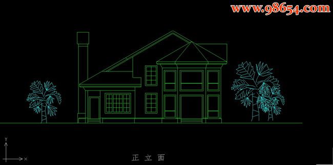 14种不同风格别墅设计方案正立面图