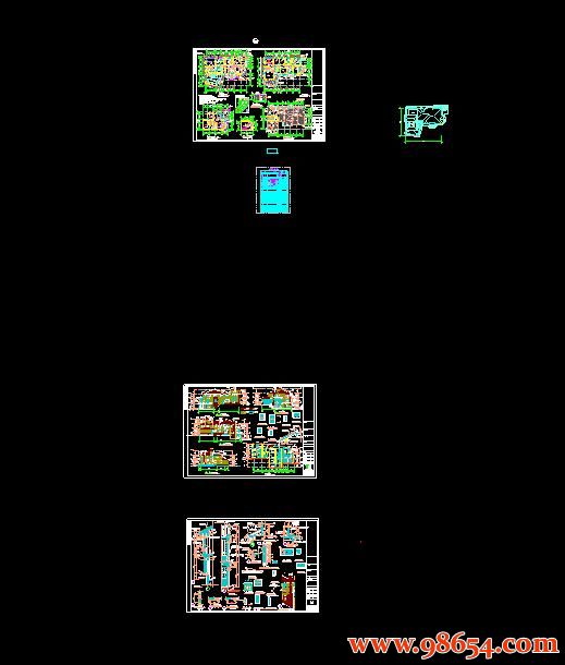 首层面积478平方米2层K型别墅施工图全套预览图