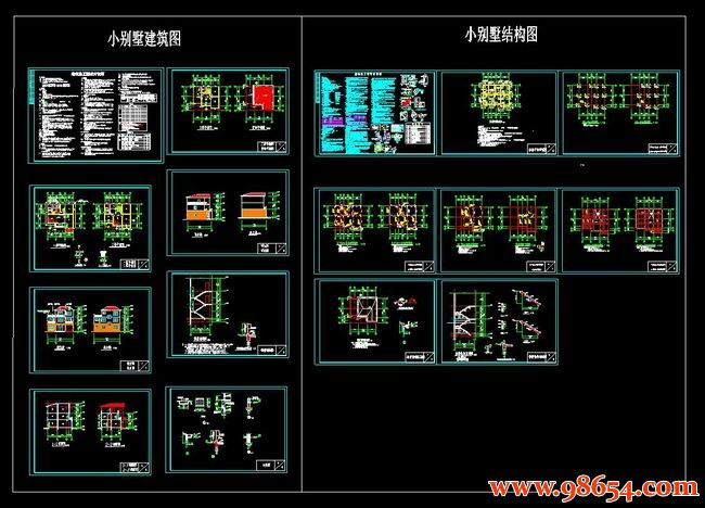 首层面积147平方米3层独栋别墅全套建筑施工图全套预览图