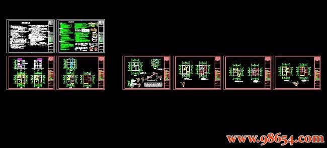 首层面积90平方米3层农村住宅施工图全套预览图