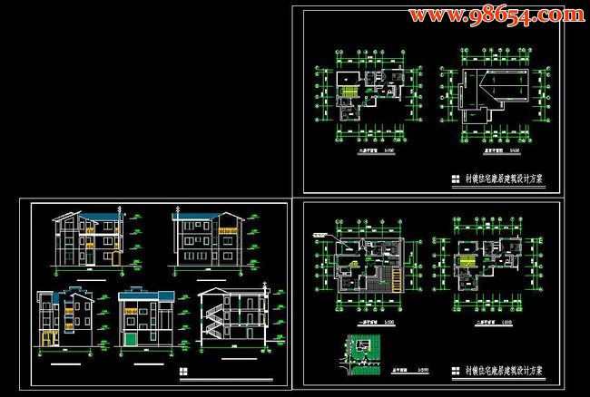 三层新农村小康住宅图纸全套预览图